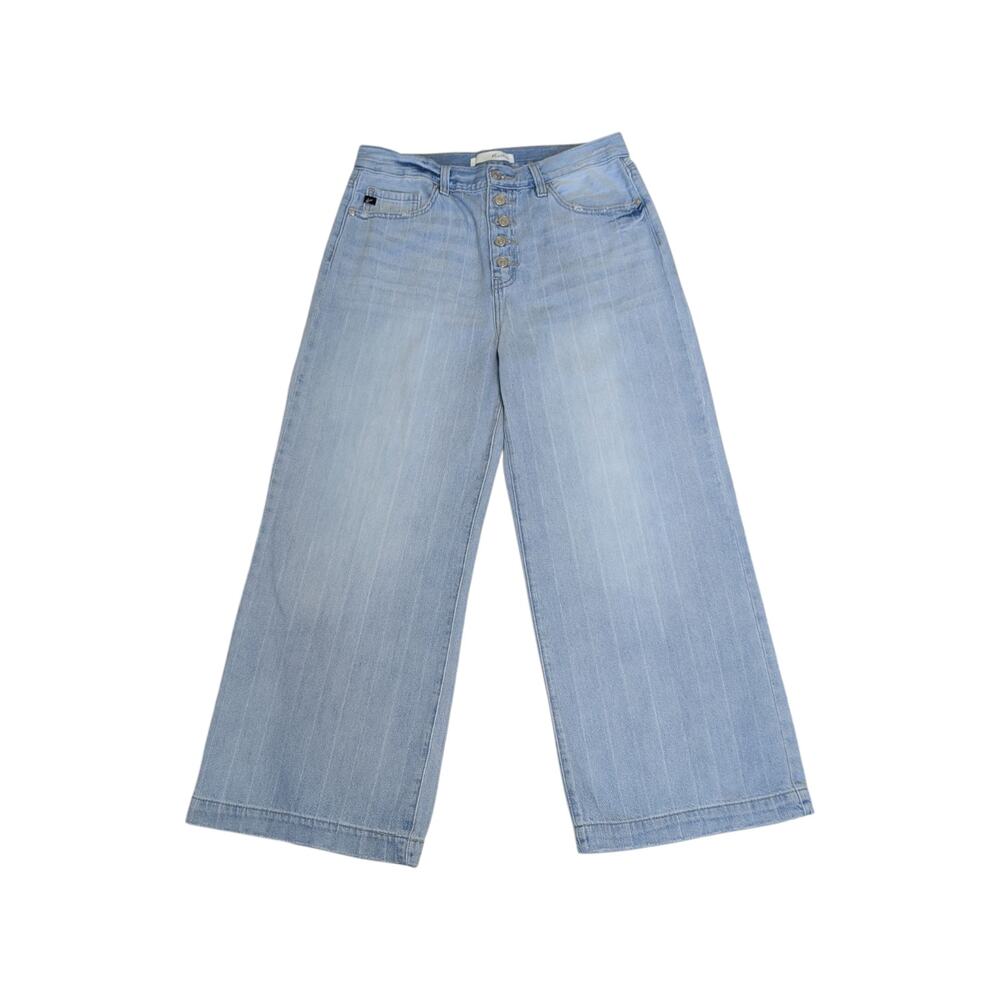 KanCan Dylan 90's Wide Leg Jeans Light Wash Blue High Rise Womens 29 Denim Pants